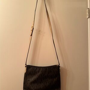 Michael Kors Brown and Tan Crossbody Bag